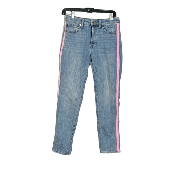 Talbots Modern Ankle Jeans with Pink Tape Detail Size 2 - Picture 1 of 9